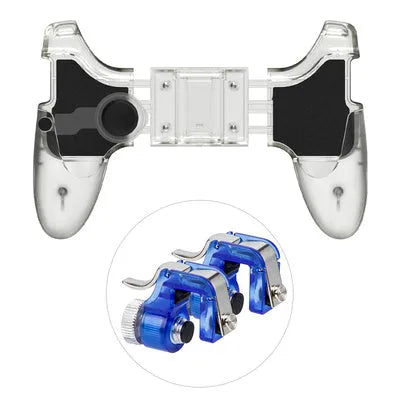 Mobile phone plug-in game controller in black and brown black colour options